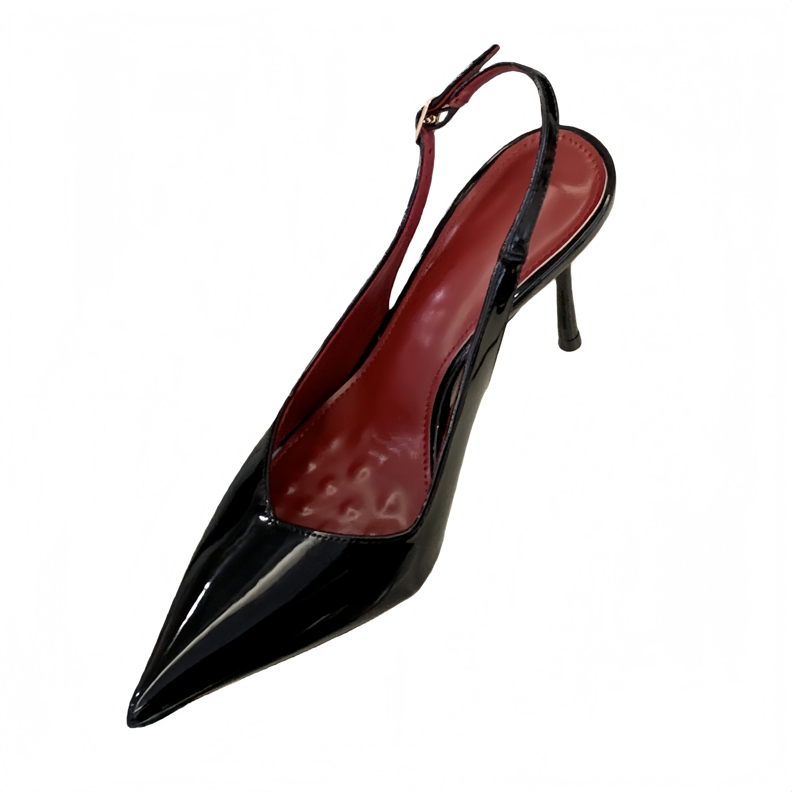 Pointed Toe High Heel Black Open Toe Sandals Fairy Shoes 2026 New Spring Summer French Style Elegant Lady Shoes - Image 5