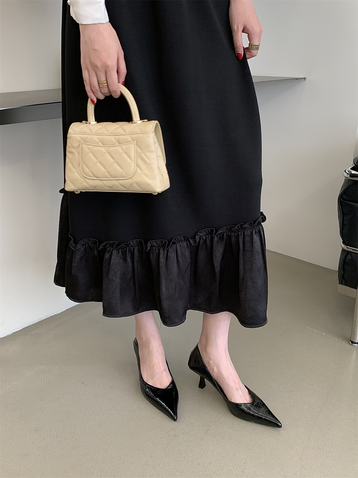 Pointed Toe High Heel Slip-On Shoes for Women 2026 Spring New Style Comfortable Commuter Shoes - Image 3