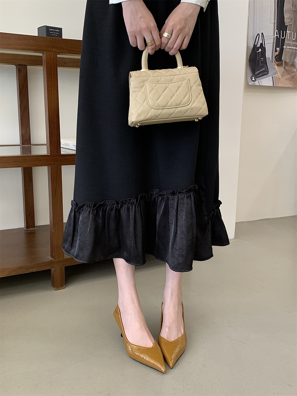 Pointed Toe High Heel Slip-On Shoes for Women 2026 Spring New Style Comfortable Commuter Shoes - Image 4
