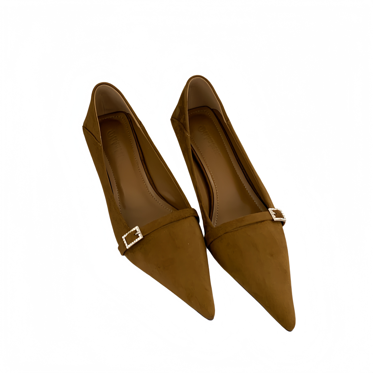 Retro Pointed Toe Low-Cut Thin Heel Women's High Heels 2026 Autumn New French Suede Texture Single Shoes - Image 5